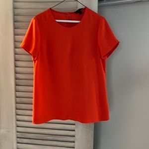 JCrew size 4 poppy red blouse with boxy fit